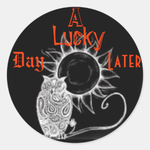 Sticker Rond Un Jour Heureux Plus Tard