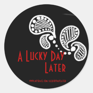 Sticker Rond Un Jour Heureux Plus Tard