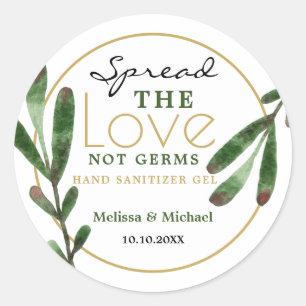 Sticker Rond Un Mariage de la verdure pour l'amour