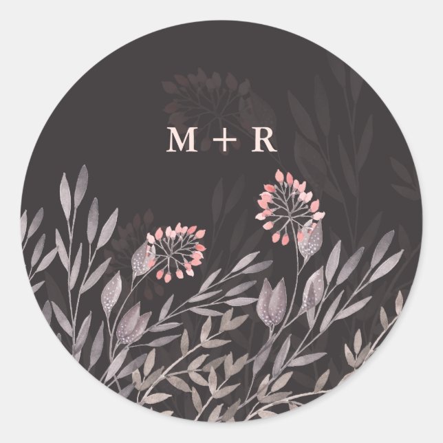 Sticker Rond Un Mariage de rêve pour une nuit d'été (Devant)