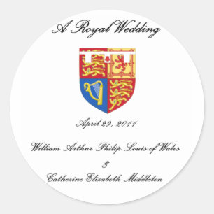 Sticker Rond Un Mariage royal