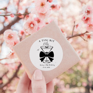 Sticker Rond Un Martini Un Peu Plus Ancien