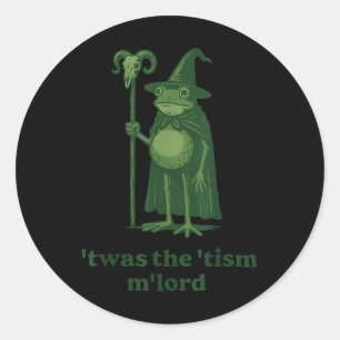 Sticker Rond Un Mème De L'Assistant De Grenouille Qui Était Le 