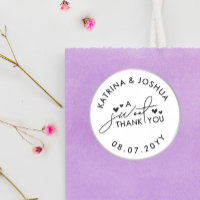 Un Merci sucré Coeurs de mariage Faveur