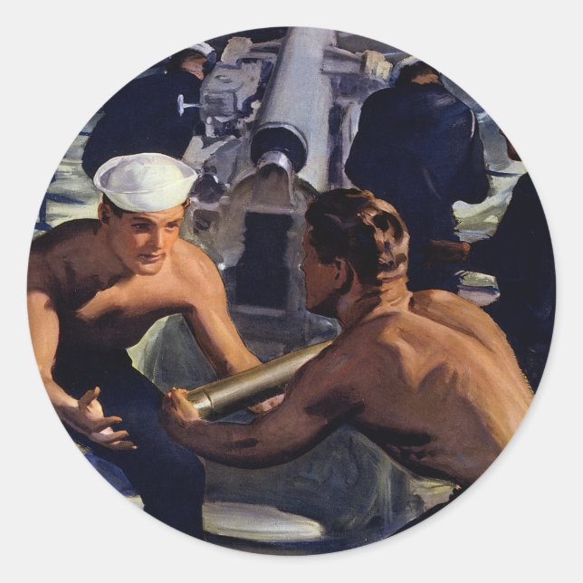 Sticker Rond Un message américain (Devant)