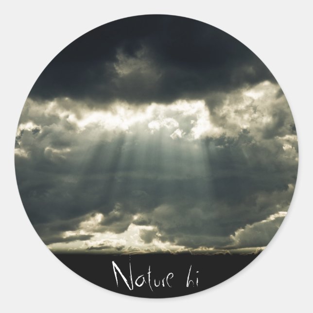 Sticker Rond un moment créé (Devant)