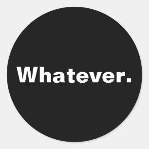 Sticker Rond Un mot de minimalisme