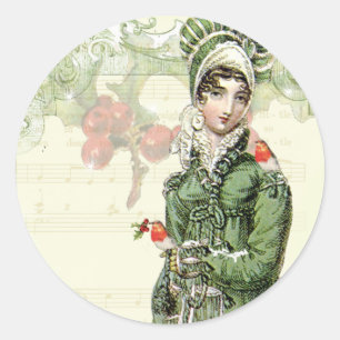 Sticker Rond Un Noel Joyeux