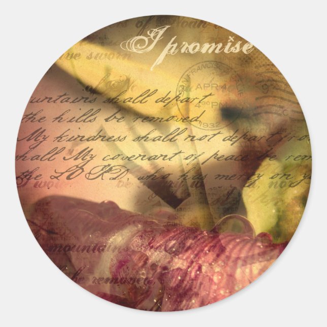 Sticker Rond Un pacte de paix (Devant)