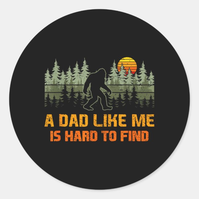 Sticker Rond Un papa comme est difficile à trouver Arbres Faune (Devant)