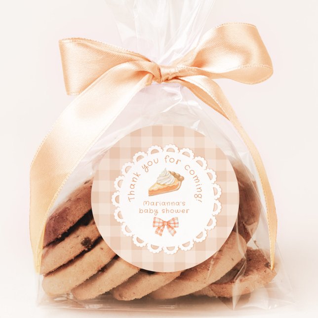 Sticker Rond Un petit bébé adorable shower Merci (Créateur téléchargé)