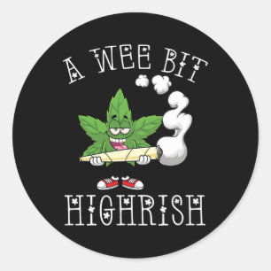 Sticker Rond Un petit bip irlandais irlandais irlandais amusant