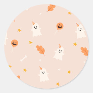 Sticker Rond Un petit livre est presque à baby shower