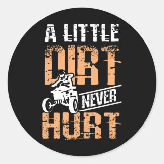 Sticker Rond Un Peu De Chemin N'A Jamais Blessé Quad Atv