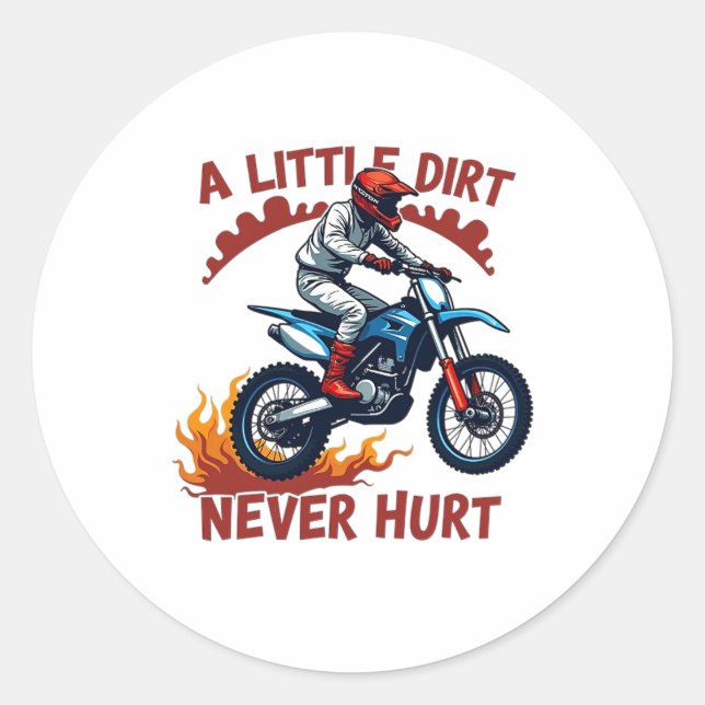 Sticker Rond Un Peu De Chemin Ne Fait Jamais Mal (Devant)