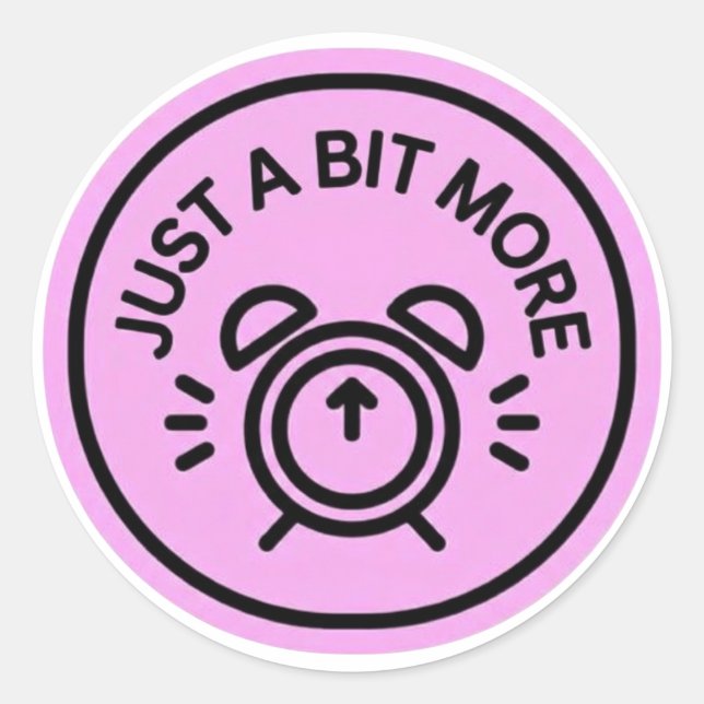 Sticker Rond Un peu plus d'effort (Devant)