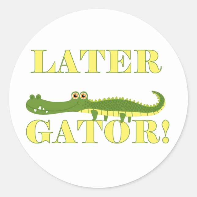 Sticker Rond Un plus défunt alligator (Devant)