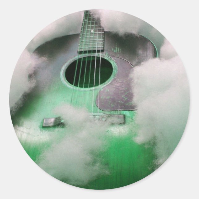 Sticker Rond un rêve en vert (Devant)