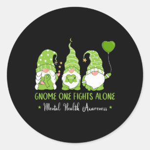 Sticker Rond Un seul combat contre le ruban vert Prix de la san