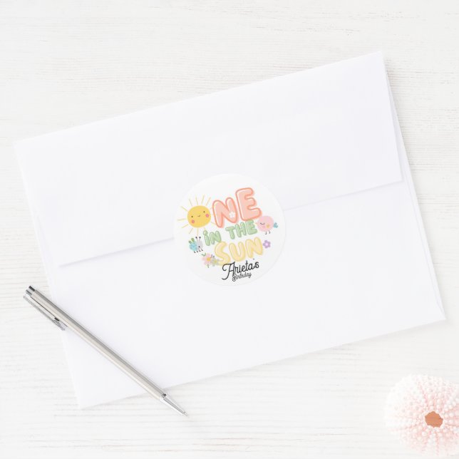 Sticker Rond un sous le soleil  (Enveloppe)