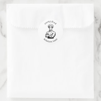Sticker Rond Un style de bande dessinée monochromatique noir él