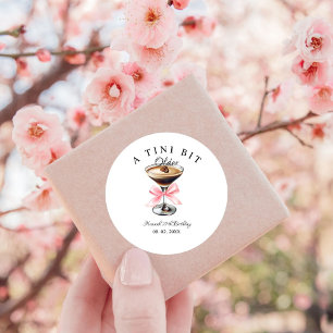Sticker Rond Un Tini Bit Ancien Martini fête d'anniversaire