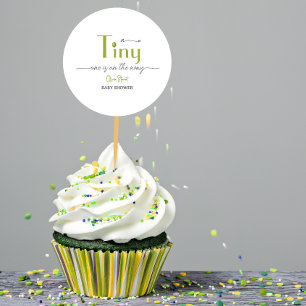 Sticker Rond Un tini est sur le chemin du Baby shower