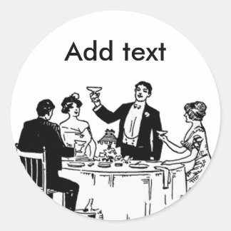 Sticker Rond Un toast