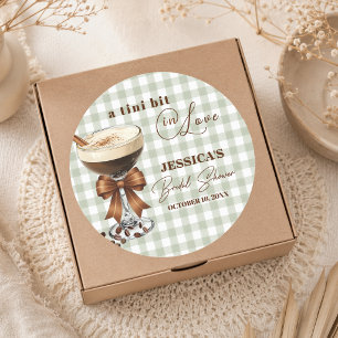 Sticker Rond Un Tout Petit Peu Amoureux Espresso Martini Enterr