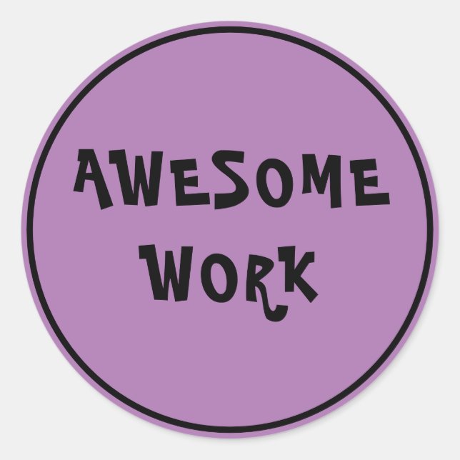 Sticker Rond Un travail extraordinaire Encouragement des enseig (Devant)