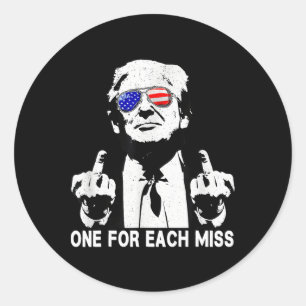 Sticker Rond Un Trump pour chaque drapeau de Miss USA