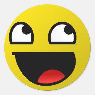 Sticker Rond Un Visage Magnifique !