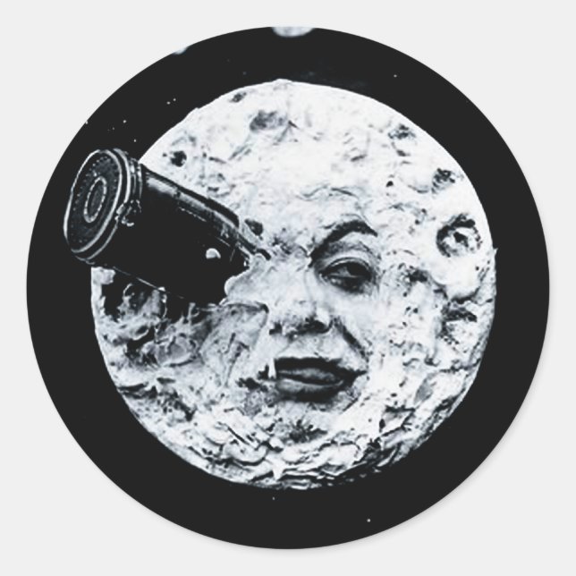 Sticker Rond Un voyage sur la Lune (Devant)