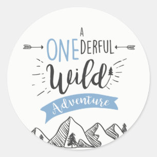 Sticker Rond Une aventure sauvage extraordinaire Favoriser Tag