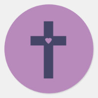 Une croix avec un cœur Art d'amour sacré