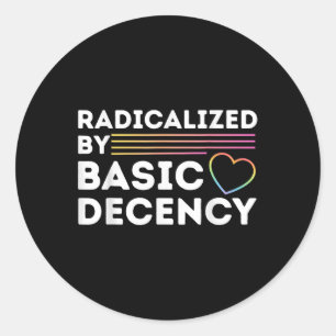Sticker Rond Une Démocratie Sociale Drôle Éloignée Par La Décén