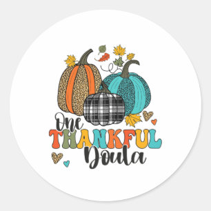Sticker Rond Une Doula Reconnaissante Sage-Femme Infirmière de