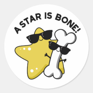 Sticker Rond Une Étoile Est Bone Drôle Film Titre Pun