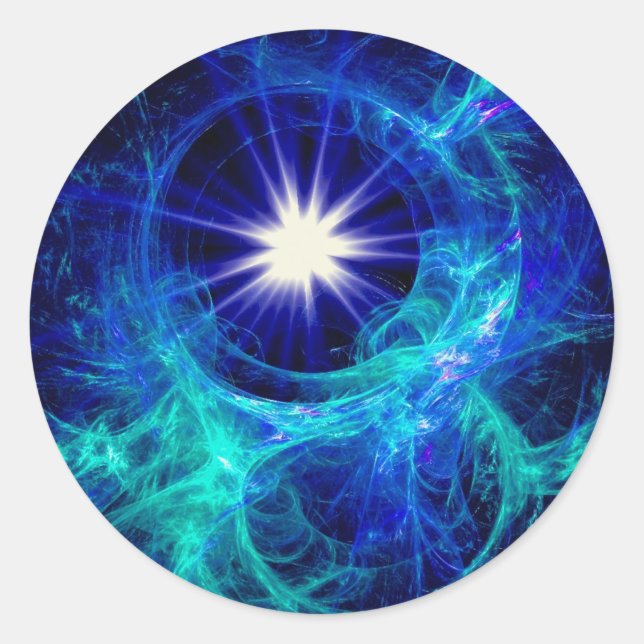 Sticker Rond Une étoile naît (Devant)