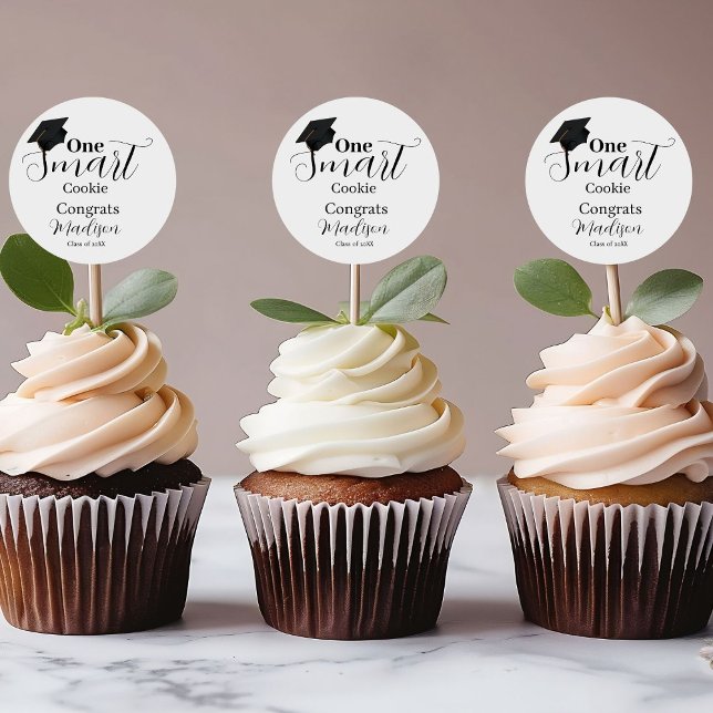 Sticker Rond Une fête de graduation de cookie intelligent (Créateur téléchargé)