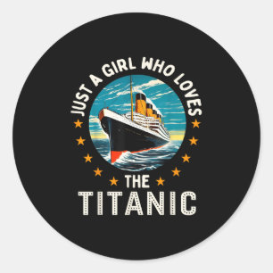 Sticker Rond Une fille qui aime les filles du RMS Titanic