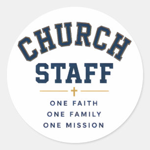 Sticker Rond Une Foi Une Famille Une Mission Conception de Foi
