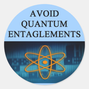 Sticker Rond Une grande conception de physique