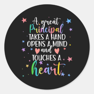 Sticker Rond Une grande école principale Principale Principaux