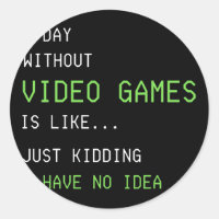 Une journée sans jeux vidéo Funny Gamer garçons ad