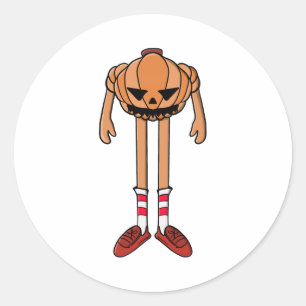 Sticker Rond Une longue nuit d'Halloween vous attend