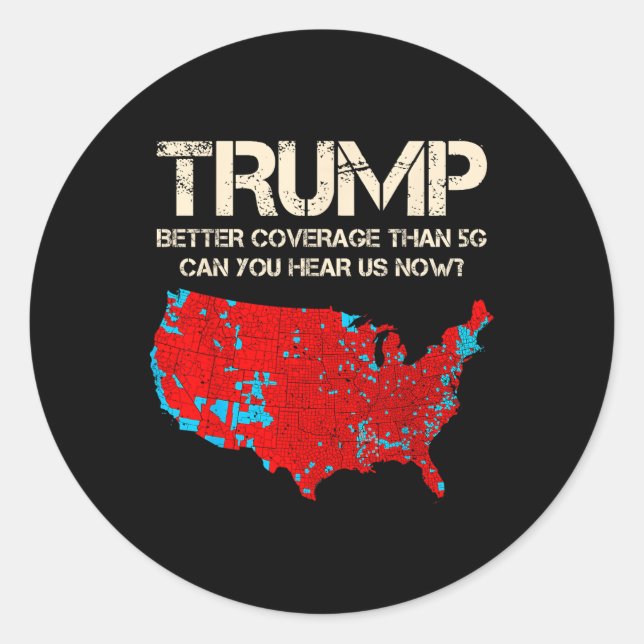 Sticker Rond Une meilleure couverture de Trump par Trump (Devant)