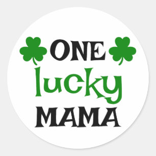 Sticker Rond Une mère chanceuse 🍀