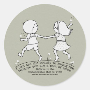 Sticker Rond Une partie de ma vie