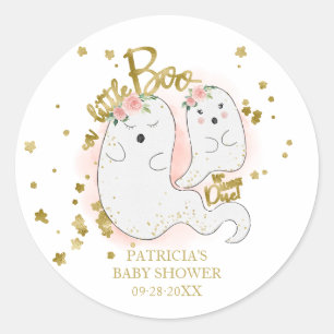 Sticker Rond Une petite fille Halloween mignonne pour une baby